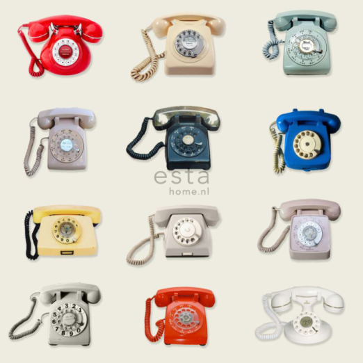 Tapeet XXL Retro Telephones 158503