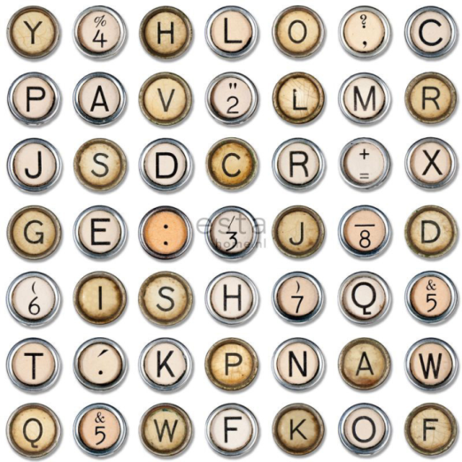 Tapeet XXL Typewriter Keys 158505