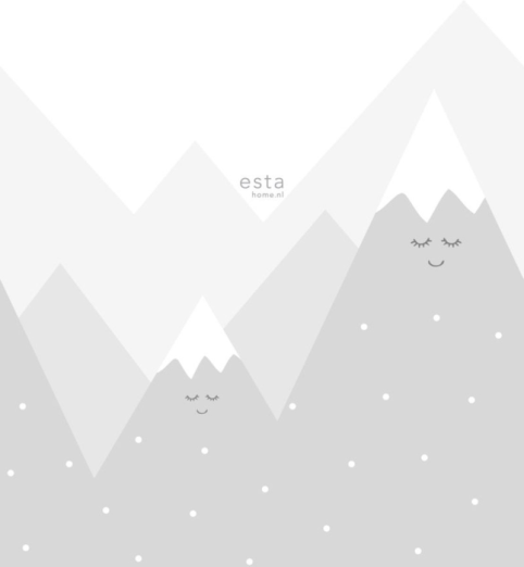 Fototapeet XL Mountains Grey 158840