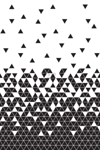 Fototapeet XL Black&amp;White Triangles 158906