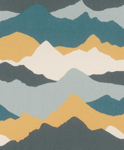 Tapeet Finn Yellow &amp; Aqua 301990