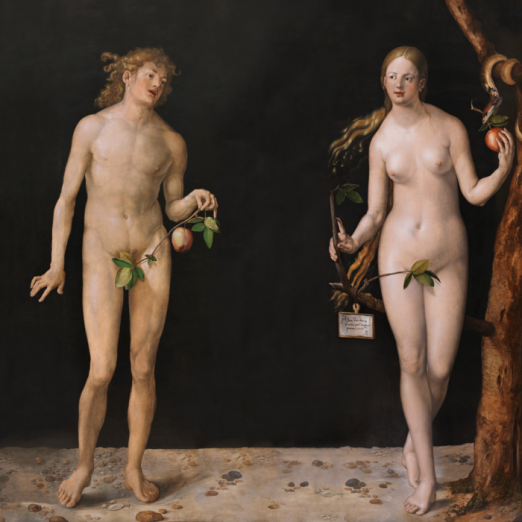 Fototapeet Adam &amp; Eva (Prowall Canvas tekstuur)