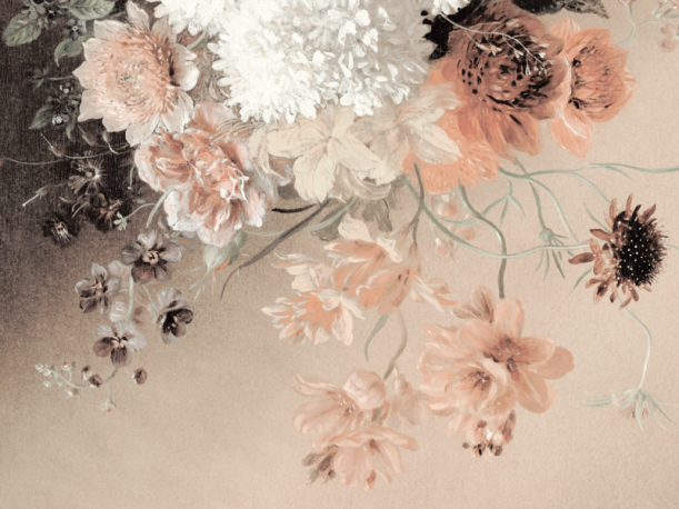 Fototapeet Beige Floral