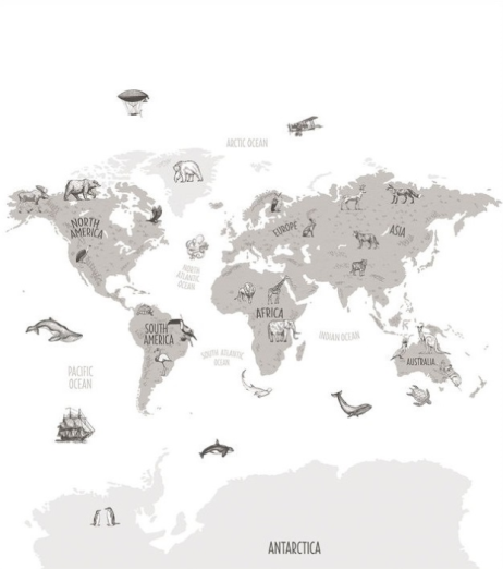 Fototapeet World Map 102039918
