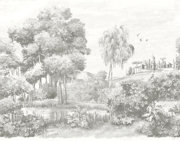 Fototapeet Landscape Crayon