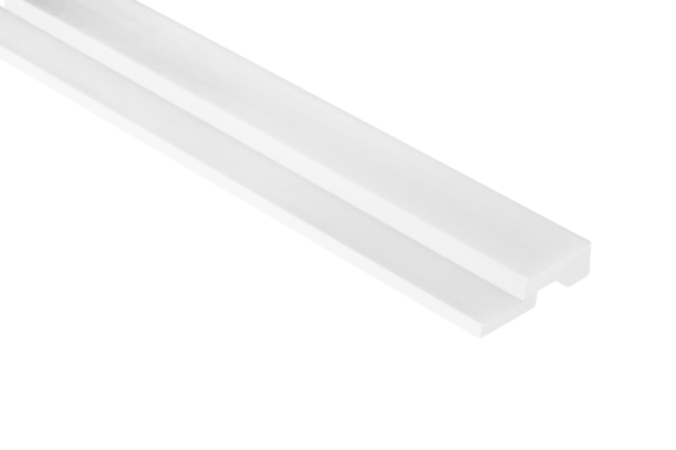 Parempoolne ääreprofiil Medio White L0201RT, 200 cm