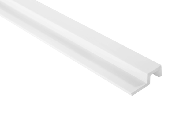 Parempoolne ääreprofiil Largo White L0301RT, 200 cm