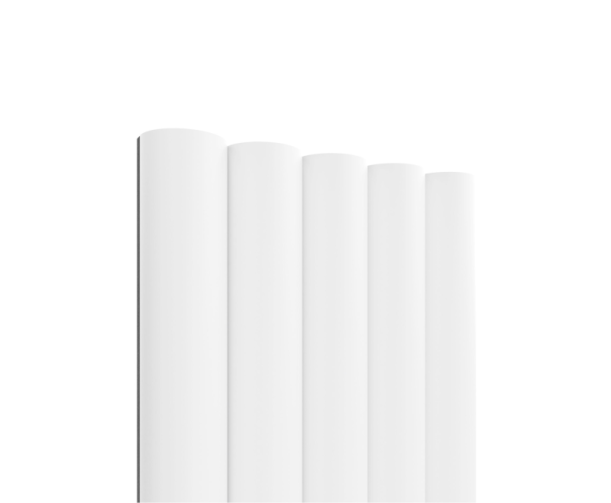 Raadiusega MDF seinapaneel White Matte