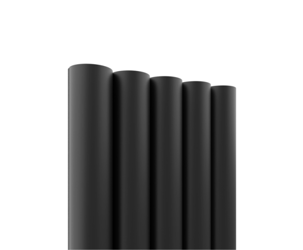 Raadiusega MDF seinapaneel Black Matte