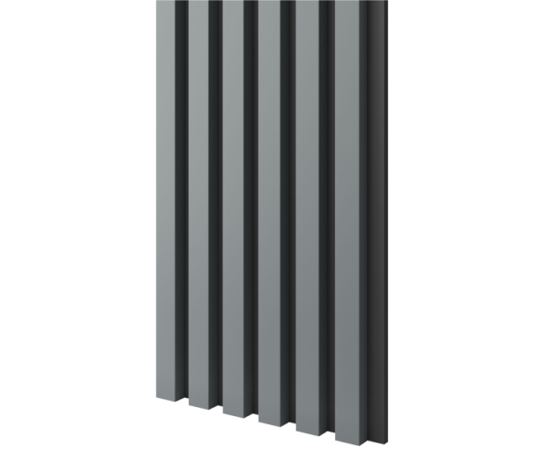 MDF seinapaneel Slim Must/Grafiit