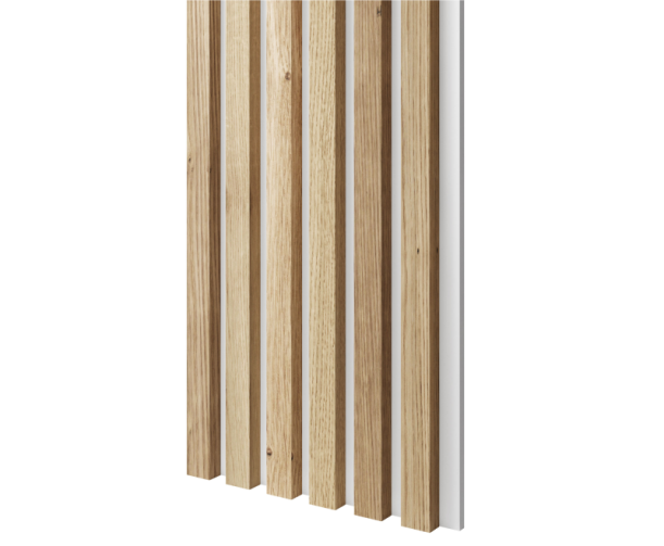 MDF seinapaneel Slim Valge/Tammespoon