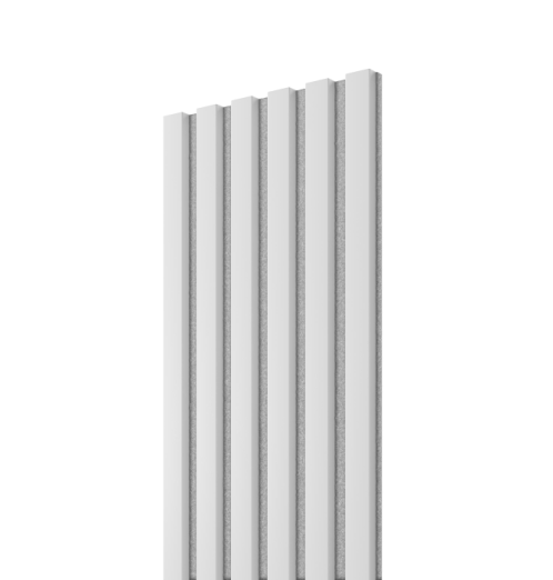 Akustiline seinapaneel Lameli Hall/Valge, 300x2750 mm
