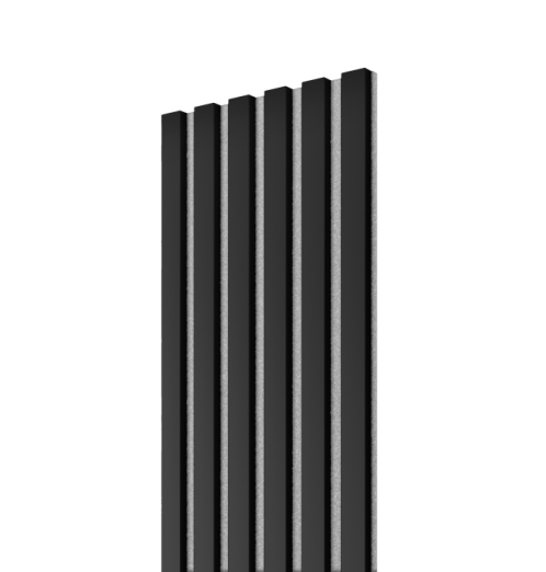 Akustiline seinapaneel Lameli Hall/Must, 300x2750 mm