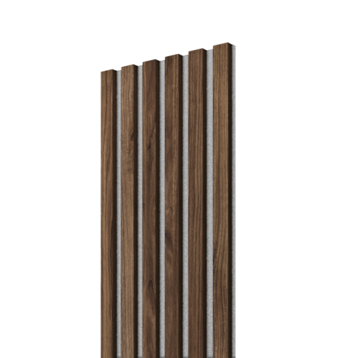 Akustiline seinapaneel Lameli Hall/Pähkel, 300x2750 mm