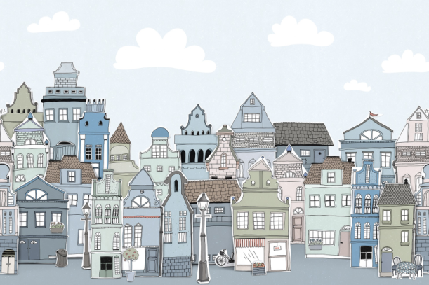 Fototapeet London Houses R14603