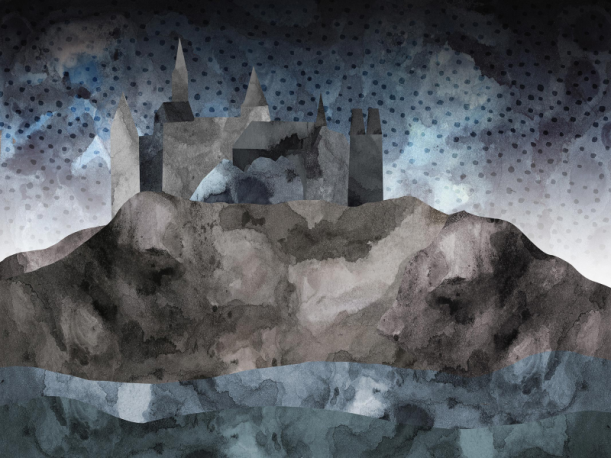 Fototapeet Cliff Castle R16951