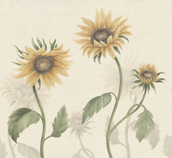 Fototapeet Sunflowers S10527
