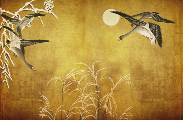 Fototapeet Oriental Ducks V103-2