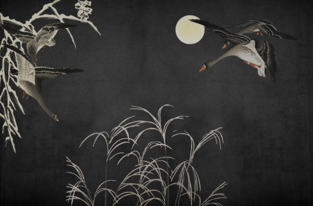 Fototapeet Oriental Ducks V103-3