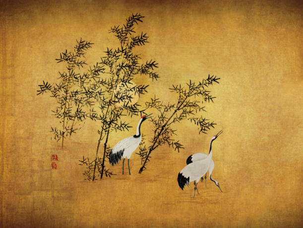 Fototapeet Cranes V116-1