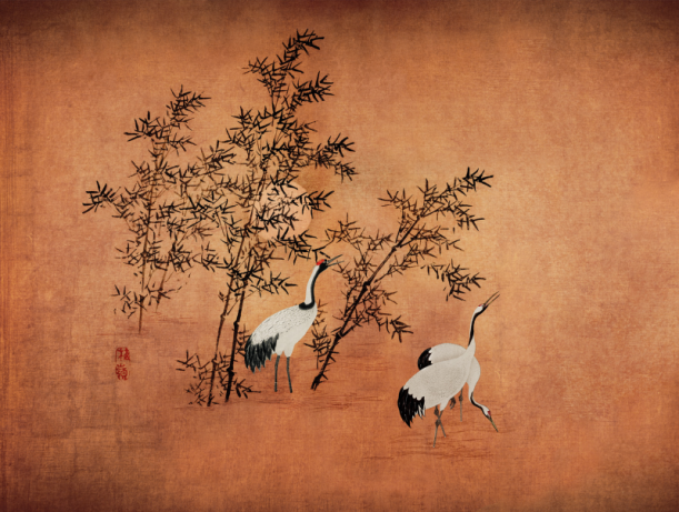 Fototapeet Cranes V116-3