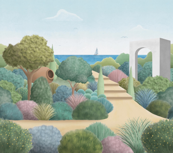 Fototapeet Mediterranean Garden V150-2