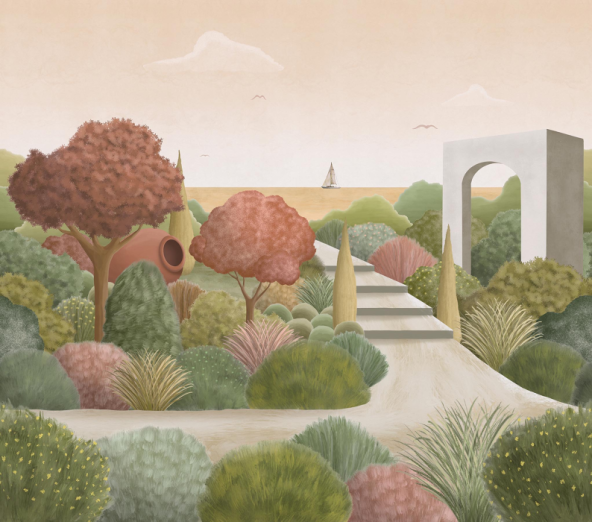 Fototapeet Mediterranean Garden V150-3