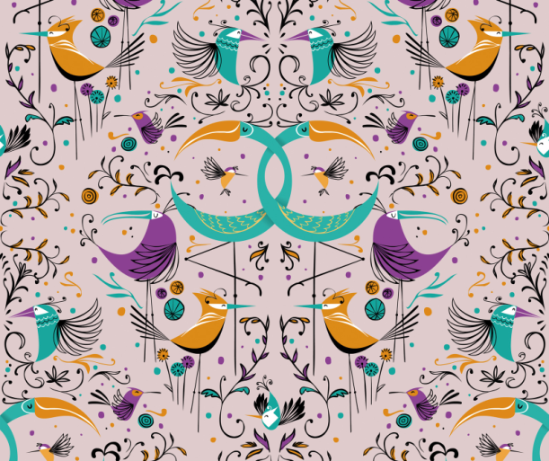 Tapeet Groovy Birds WP182082