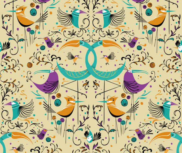 Tapeet Groovy Birds WP182084