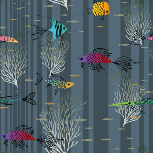 Tapeet Trully Fish WP182092