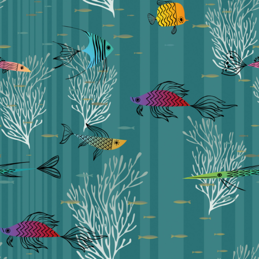 Tapeet Trully Fish WP182093