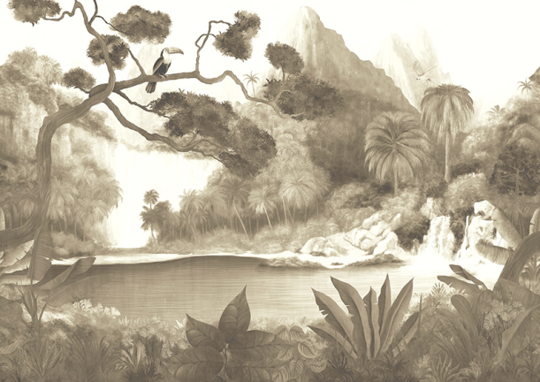 Fototapeet Toucan Sepia