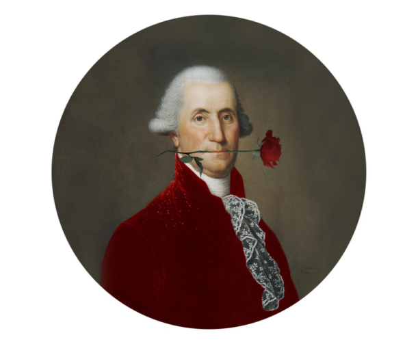 Isekleepuv tapeet Dots Rose Lover Red