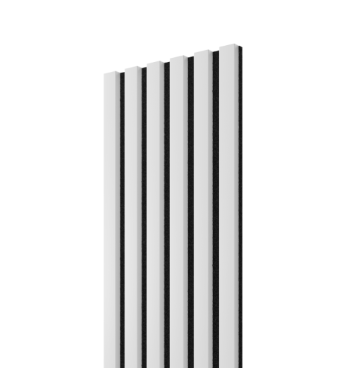 Akustiline seinapaneel Lameli Must/Valge, 300x2750 mm
